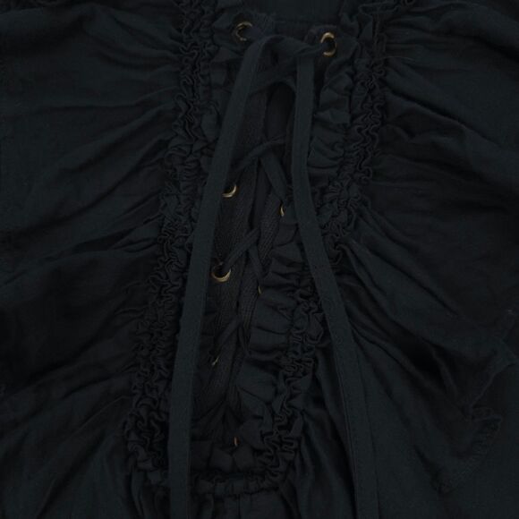 ANTHROPOLOGIE Pilcro Ruffled Tiered Midi Dress Witchy Cottagecore Boho French - Picture 10 of 13